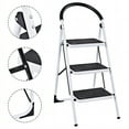 thumbnail image 1 of HONGGE 3 Step Ladder Folding Step Stool Heavy Duty 330Lbs Capacity Industrial Lightweight, 1 of 8