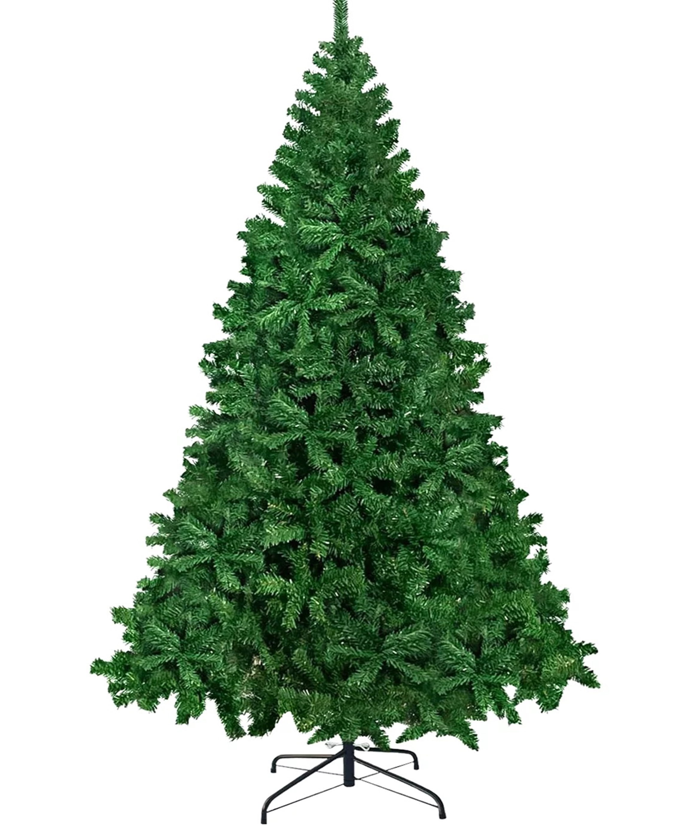 Fenbeli 6ft Unlit Artificial Christmas Tree with Metal Stand, Green