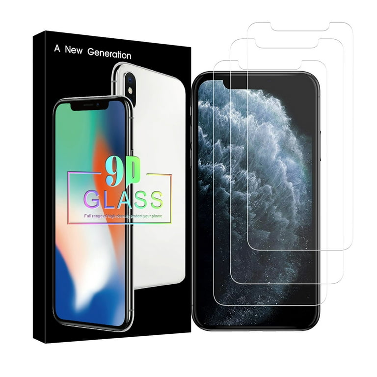 Privacy Screen Protector for iPhone X Xs [New Generation] Tempered Glass  (3-Pack)