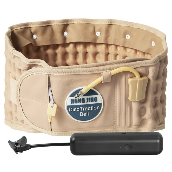 HONGJING Decompression Belt with Electric Pump for Lower Back Pain Relief, One Size Fits 29-49 Waist