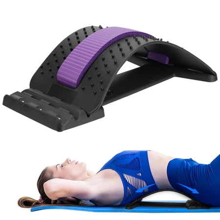 HONGJING Spine Deck, Back Stretcher 3 Level Adjustable Cracking Spine Board for Lumbar Back Pain Relief and Muscle Relaxation