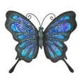 thumbnail image 1 of HONGLAND Metal Butterfly Wall Decor ,12 inch Glass Outdoor Wall Art Sculpture for Garden(Blue), 1 of 9