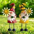 thumbnail image 1 of HONGLAND Metal Gnome Yard Art - Bee and Ladybug Sculptures - Outdoor Garden Decorations (2 Count), 1 of 6
