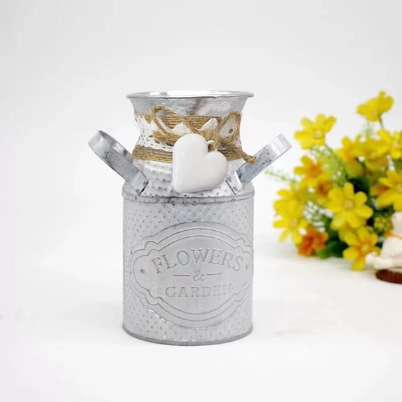 HONGLIN Gray Decorative Flower Vase for Dried Fresh Artificial Flowers, Modern Home Wedding Ceremony Table Centerpiece Vase