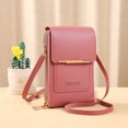thumbnail image 1 of HONGLIN Phone Wallet, Crossbody Phone Purse with Touchscreen Window, Phone Case Wallet for Women, PU Leather Crossbody Bag for Travel and Shopping, Watermelon Red, 1 of 5