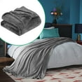 thumbnail image 1 of HONGLIN Plush Flannel Blanket, Plush Lightweight Plush Flannel Blanket, And Comfortable Blanket Lightweight Plush Flannel Blanket Warm Plush Blanket Sofa Bed Hug Blanket(Grey), 1 of 9
