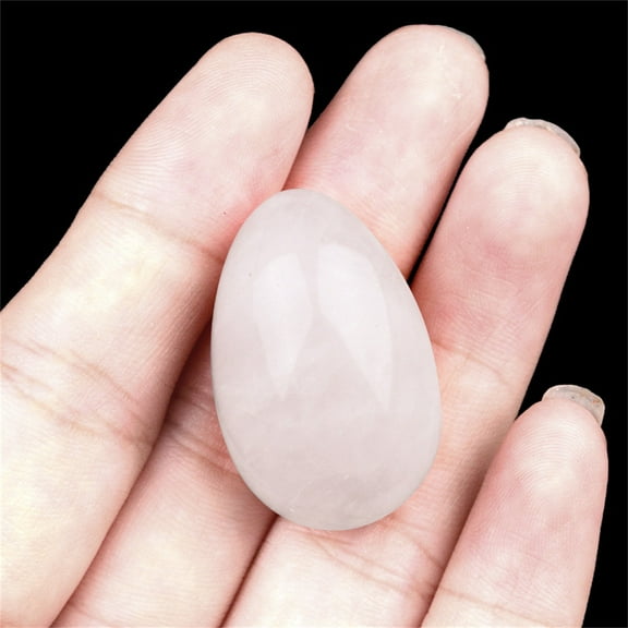 HONGLIN Polished Stone Egg Figurine D Crystal Pocket Egg for Easter Day Rock Collection Home Display Decor