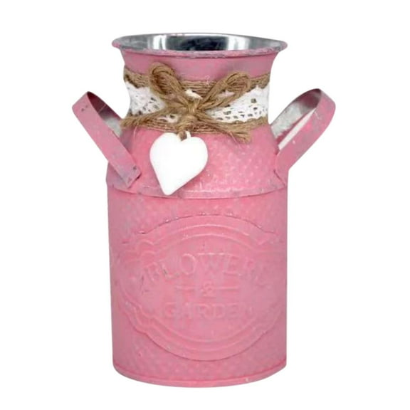 HONGLIN Red Decorative Flower Vase for Dried Fresh Artificial Flowers, Modern Home Wedding Ceremony Table Centerpiece Vase