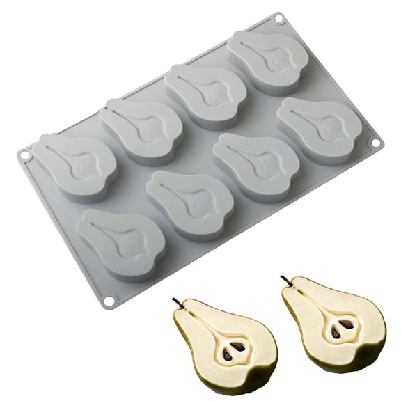 HONGLIN Silicone Candy Molds, 8 Cavity Fondant Molds for Chocolate and Cake Pop, Reusable Baking Tool for Home Kitchen, 11.4x6.7 Inch