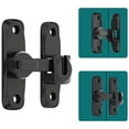 thumbnail image 1 of HONGLIN Sliding Door Lock, Barn Door Latch with 90/180 Rotation, Door Lock Latch for Screen Doors and Cabinets, 1 of 7