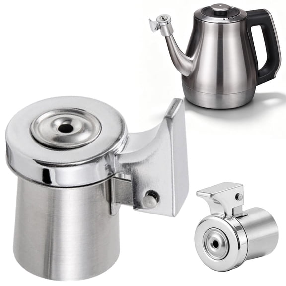 HONGLIN Tea Kettle Whistle Replacement, Whistling Spout for Kettle with Loud Alarm, Replacement Tea Kettle Spout for 1.0-1.2 Inch Openings, Silver