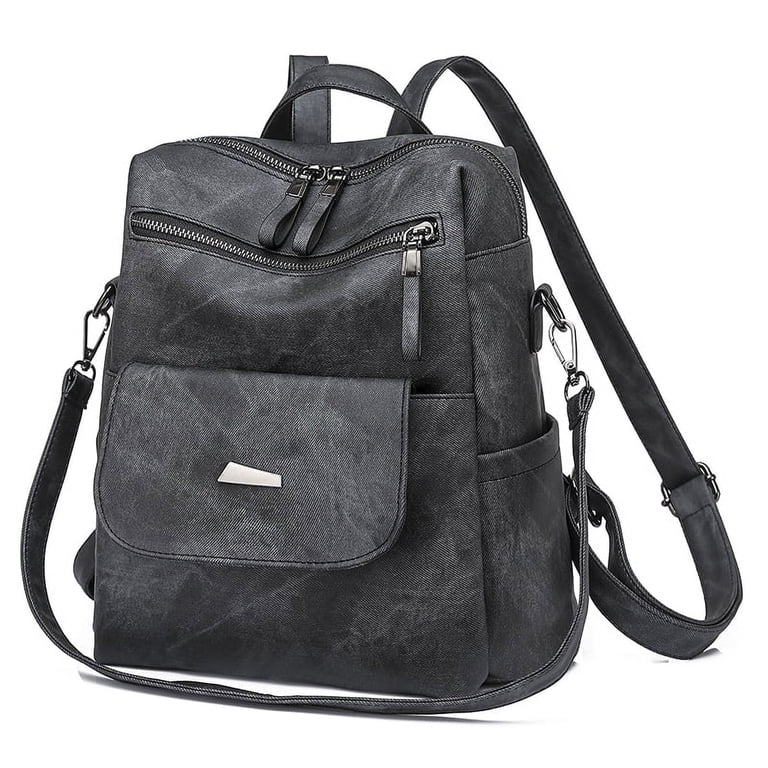 Women\'s casual handbag Backpack Black BOSTANTEN Leather Laptop Backpack for Women 15.6 inch  main image 3