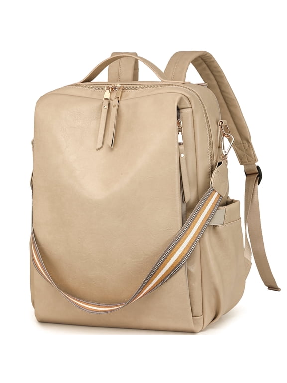 PU Backpack Purse for Women Fashion Waterproof Travel Backpack Ladies Work Shoulder Bags