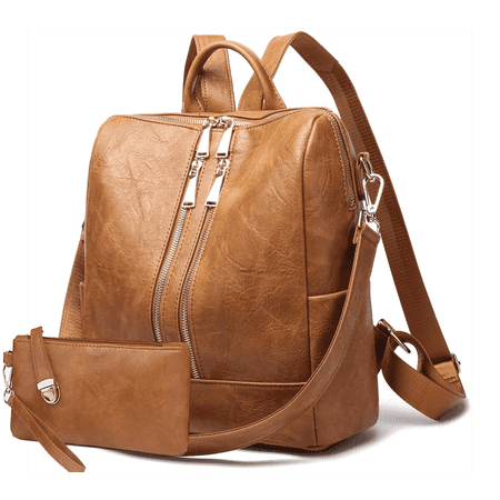 HONGLONG Clearance Womens Backpack Purse Leather Fashion Travel Backpack Purse for Women Designer Ladies Shoulder Bags with Wallet Purse