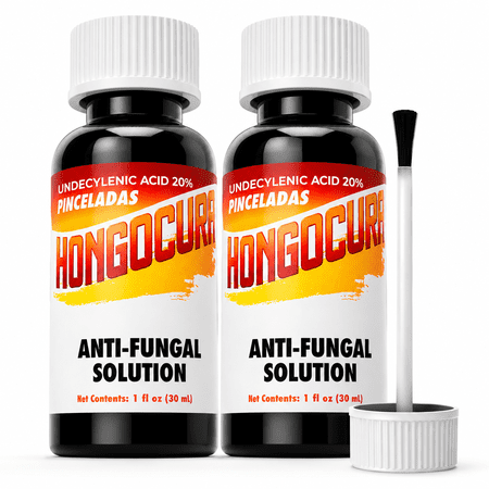 HONGOCURA Liquid Brush Toenail Antifungal Treatment – Precision Applicator for Fungal Nail, Itching Relief – 1 fl oz (2 Pack)