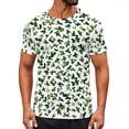 thumbnail image 1 of HONHUZH Mend Tops Shorts Sleeve Funny Camouflage Print Casual Sports Round Neck Vintage Short Sleeve Shirt Tops, 1 of 9