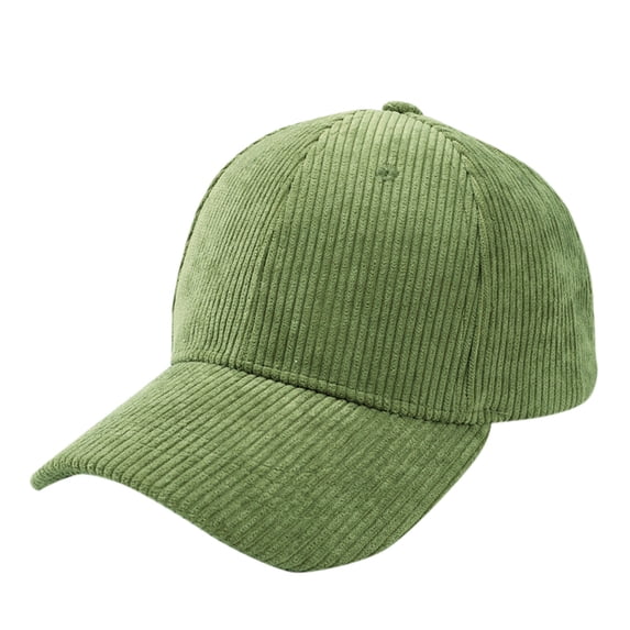 HONHUZH Summer Hats Mens Women Corduroy Baseball Cap Adjustable Low Profile Solid Color Plain Hat