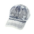 thumbnail image 1 of HONHUZH Summer Hats Mens Women Distressed Denim Baseball Cap Adjustable Low Profile Washed Vintage Hat, 1 of 4