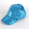thumbnail image 1 of HONHUZH Summer Hats Unisex Mesh Baseball Hat With Sequin Detail Adjustable Summer Sports Cap, 1 of 3