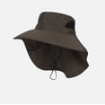 thumbnail image 1 of HONHUZH Summer Hats Unisex Solid Color Fisherman Sun Hat Foldable Summer Beach Outdoor Cap, 1 of 3