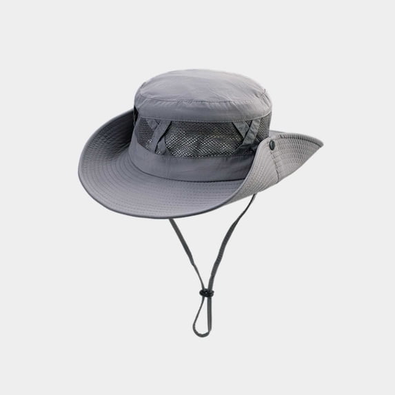 HONHUZH Summer Hats Unisex Solid Color Fisherman Sun Hat Foldable Summer Beach Outdoor Cap