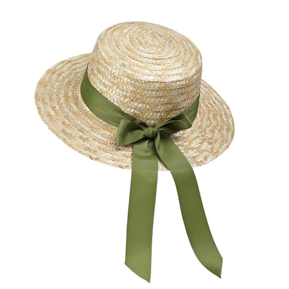 HONHUZH Summer Hats Womens Solid Color Bow Detail Sun Hat Summer Beach Fisherman Hat
