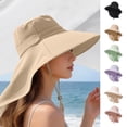thumbnail image 1 of HONHUZH Summer Hats Womens Wide Brim Sun Hat With Windproof Chin Strap UPF 50 Summer Fishing Hat, 1 of 6