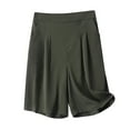 thumbnail image 1 of HONHUZH Womens Shorts Gym Shorts Clearance Summer Printed Five Points Large Size Cotton Linen Pants Casual Pants Shorts, 1 of 8