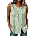 thumbnail image 1 of HONHUZH Womens Summer Tops Dressy Casual Tank Tops Sleeveless Tops Beach Vacation Sun Flower Outfit, 1 of 6