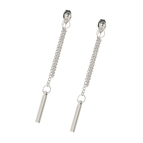HONITANO 1 Pair Earrings For Women Dangle Contemporary Long Tassel Silver Copper