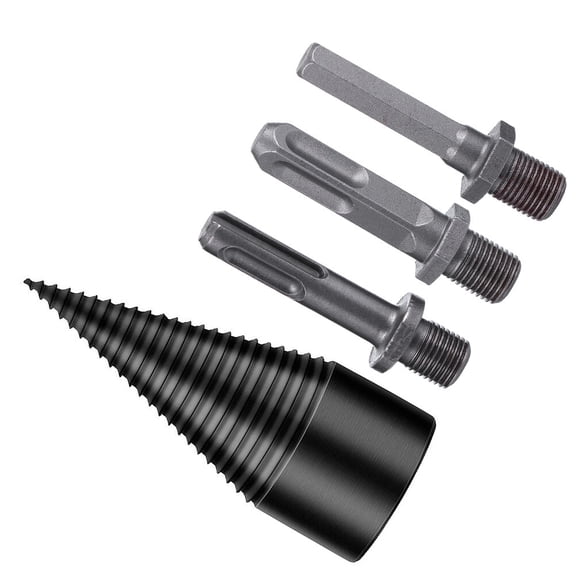 HONITANO 1 Set Steel Cone Drill Bit for Logs Firewood Preparation Woodworking 5.5X1.3in