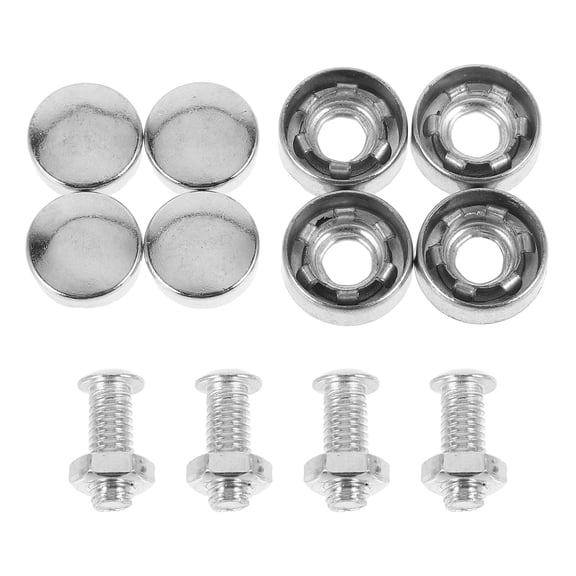 HONITANO 1 Set Zinc Alloy Sleek Car Plate Screw for License Plate Installation
