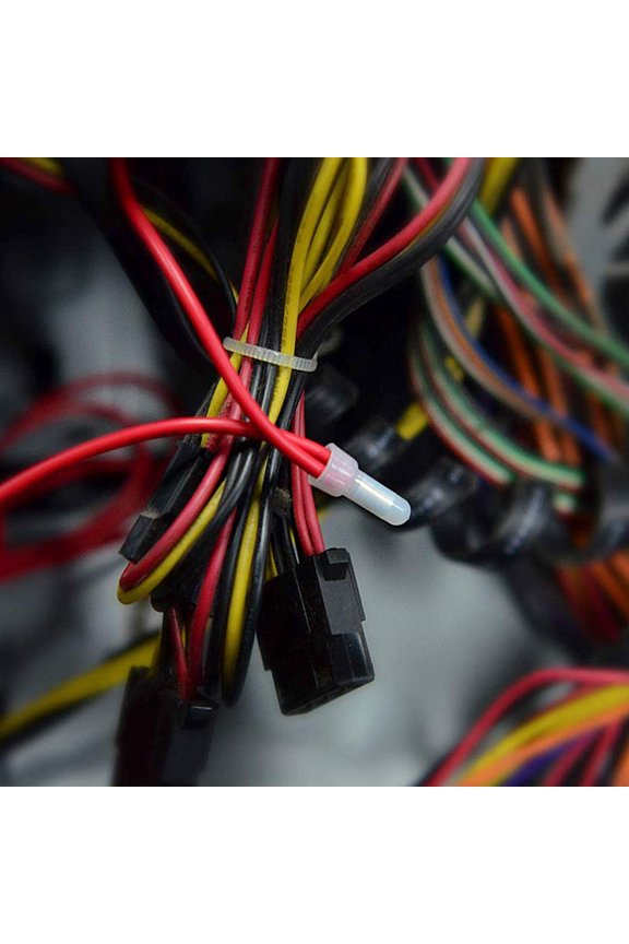 1000Pcs Electrical Wire Crimp Caps Nylon Insulated Aluminum Wire End Terminals