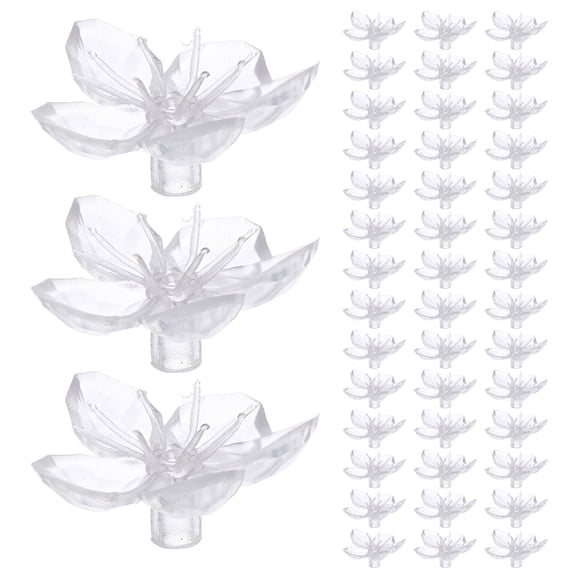 HONITANO 100Pcs Cherry Blossom Light Bulb Covers Transparent for String Lights Decorative Hanging Lamp Shade