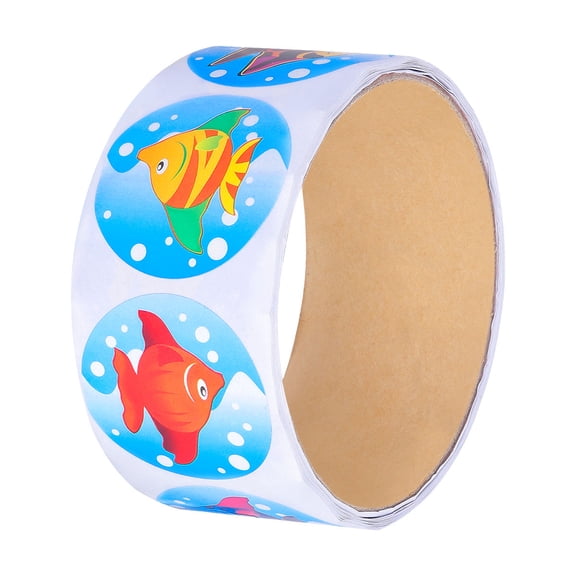 HONITANO 100Pcs DIY Ocean Theme Stickers for Children Teachers and Parents 1.5 x 1.5Inch