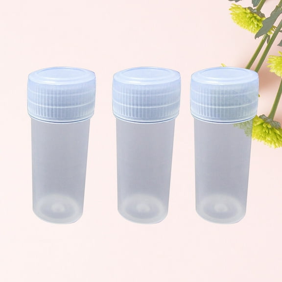 HONITANO 100Pcs Plastic Bottles 4X4X1.4In Transparent Square Containers For Travel Storage Organizing Small Supplies