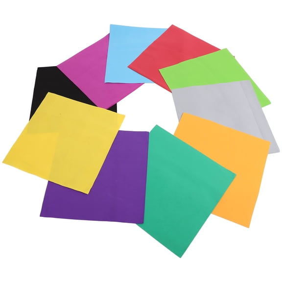 HONITANO 10Pcs Assorted Color EVA Foam Sheets Crafting Paper 50x50cm