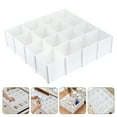 thumbnail image 1 of HONITANO 10Pcs Bathroom Drawer Organizer White Plastic for Closet Management, 1 of 8