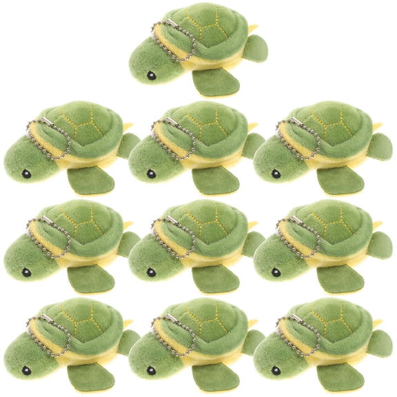 HONITANO 10Pcs Big Turtle Stuffed Animal Plush Pendant Turtle For Childrens
