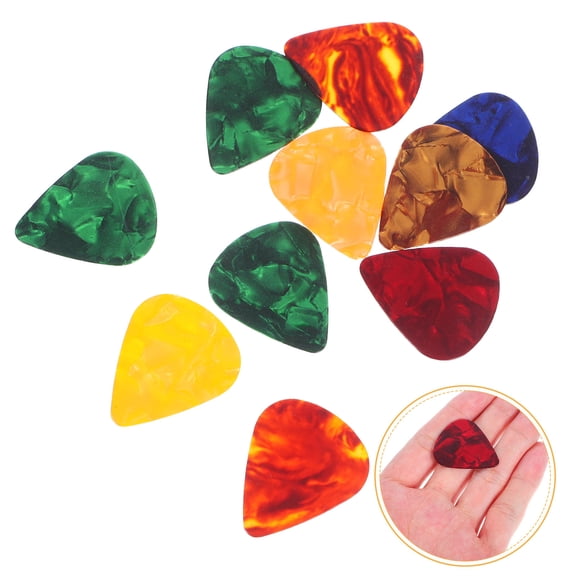 HONITANO 10Pcs Guitar Picks For Ukulele And Mandolin With Rectangle Shape