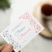 HONITANO 10Pcs Infant Greeting Cards Delicate Design for Baby Shower Party Gender Reveal Celebration