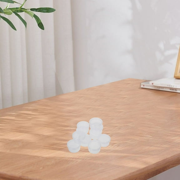 HONITANO 10Pcs Stackable Round Plastic Containers for Small Items Transparent Bead Storage Box with Lids