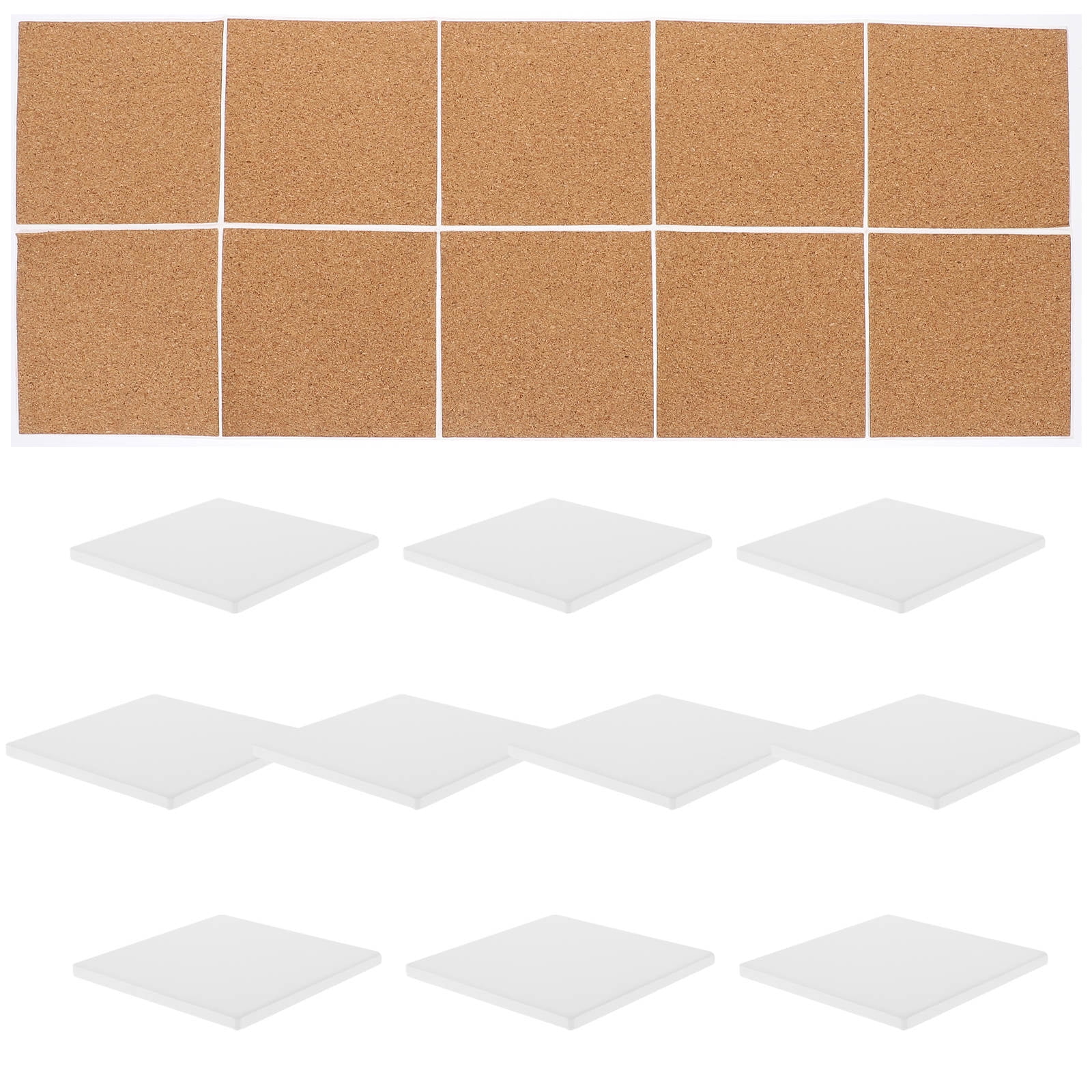 HONITANO 10Set Assorted Color Ceramic Sublimation Coasters for Cup Heat ...
