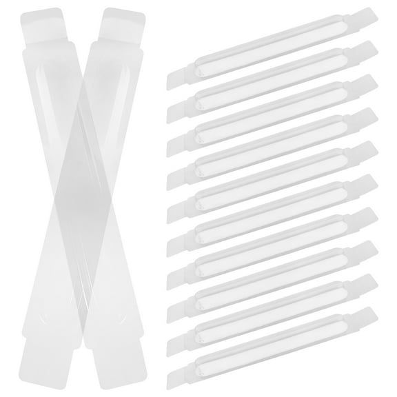 HONITANO 12Pcs Clock Pointer Box Transparent Rectangular for Wall Clock Hands Storage and Transportation PVC