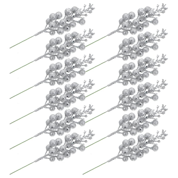 HONITANO 12Pcs Foams Berry Shape Branches for Christmas and Photographers Decor