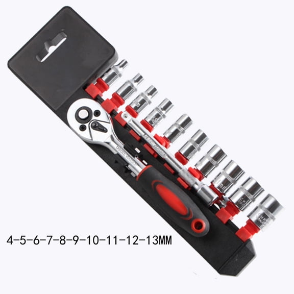 HONITANO 12Pcs Multi-Function Lock Spanner Wrench Set - for Car and Bike Tools 5.9x1.2x0.8in
