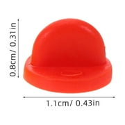 HONITANO 150Pcs Box Simple Shape Assorted Color Rubber Pin Backs for Enamel Pins Lapel Pin Supplies Protective Cover