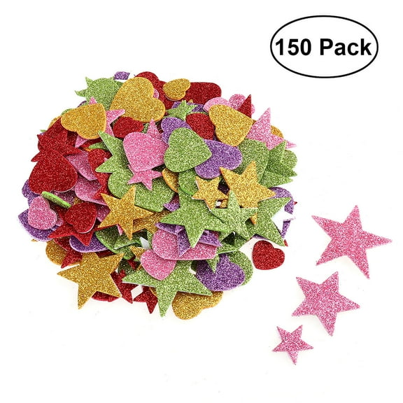 HONITANO 150Pcs Shiny Star Stickers Glitter Wall Decor For Kids Craft Enthusiasts Classroom Decoration