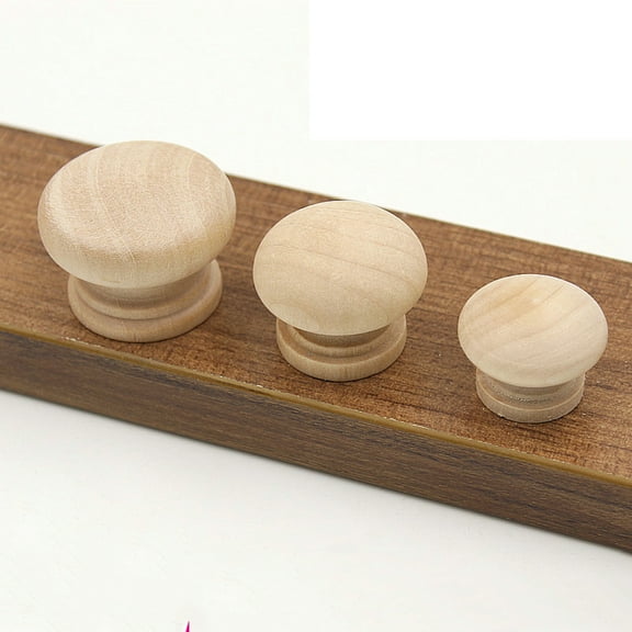 HONITANO 15Pcs Modern Furniture Knob Unfinished Wood Dresser Knobs for Office Use 4.5X3X3.2In