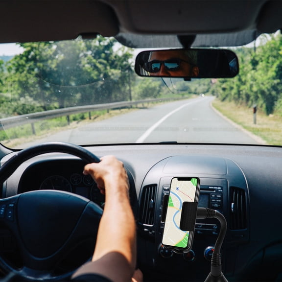 HONITANO 1Pack Automotive Phone Holder Stand Black 31x11.8in Abs Material For Navigation And Music Playback